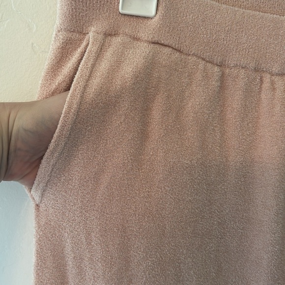 NWT CozyChic Ultra Lite Barbie Jogger in Dusty Rose/White - Picture 5 of 9